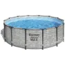 Bestway 5619d Steel Pro Max Ø427x122cm Rund Rörpool unisex, Grey / blue, 15232L