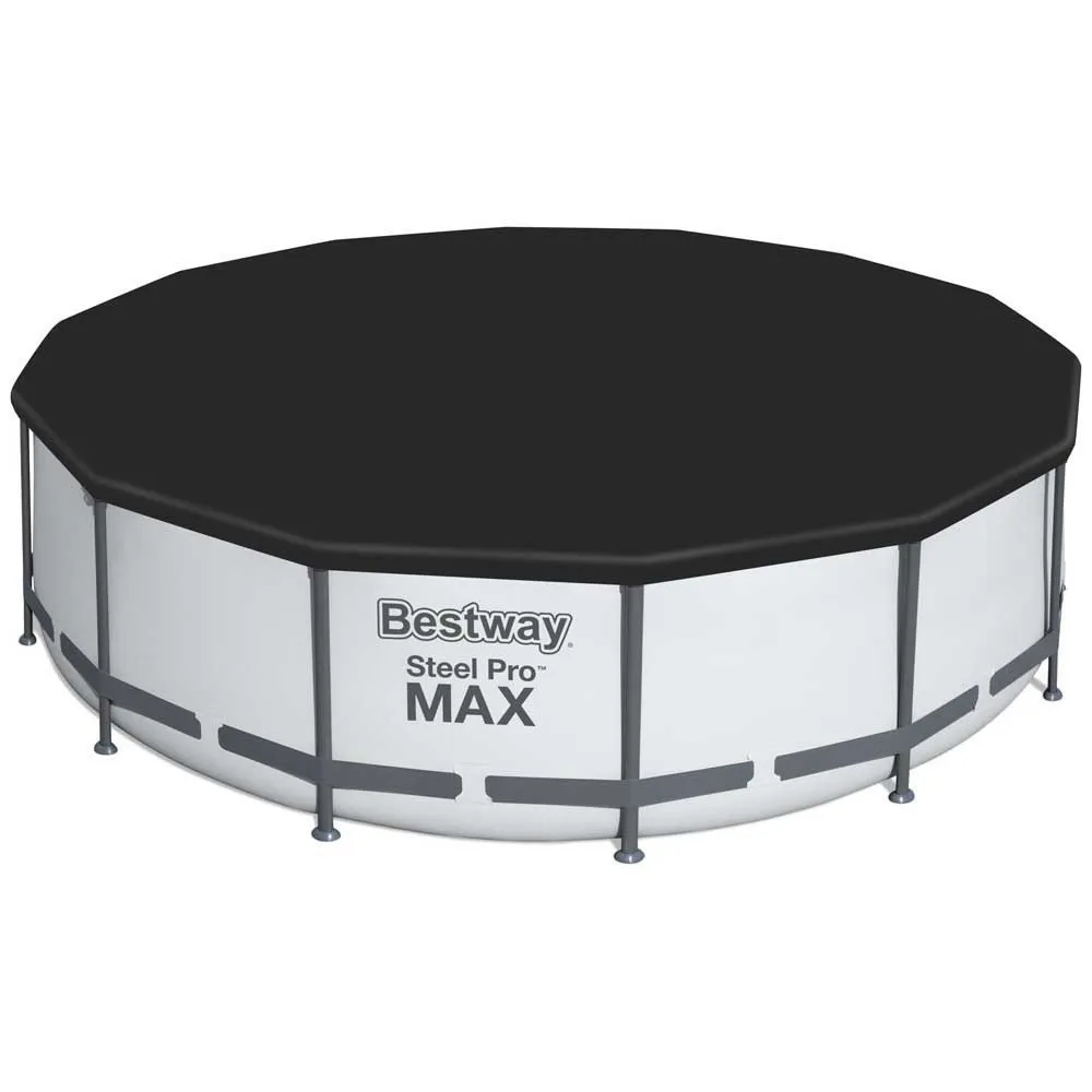 Bestway 5619d Steel Pro Max Ø427x122cm Rund Rörpool unisex, Grey / blue, 15232L