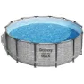 Bestway 5619d Steel Pro Max Ø427x122cm Rund Rörpool unisex, Grey / blue, 15232L
