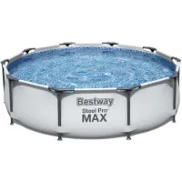 Bestway 56406 Steel Pro Max Ø305x76cm Rund Rörformad Pool Utan Filter/renare unisex Bestway 56406 Steel Pro Max Ø305x76cm Rund Rörformad Pool Utan Filter/renare unisex