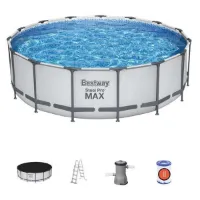 Bestway 56438 Steel Pro Max Ø457x122cm Rund Rörpool unisex Bestway 56438 Steel Pro Max Ø457x122cm Rund Rörpool unisex