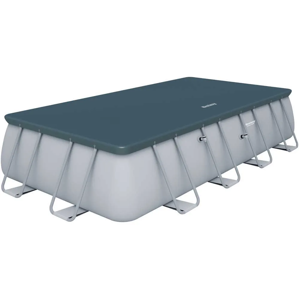 Bestway 56466 Power Steel 549x274x122cm Rektangulär Rörpool unisex, Grey / blue, 14812L Bestway 56466 Power Steel 549x274x122cm Rektangulär Rörpool unisex, Grey / blue, 14812L