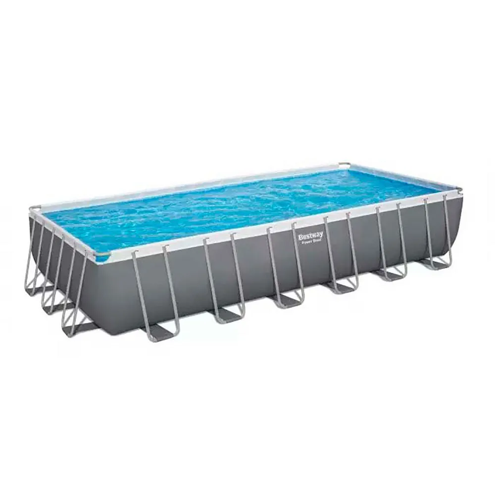 Bestway 56475 Power Steel 732x366x132cm Rektangulär Rörpool unisex, Grey / blue, 30045L Bestway 56475 Power Steel 732x366x132cm Rektangulär Rörpool unisex, Grey / blue, 30045L