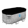 Bestway 56714 Power Steel Swim Vista 427x250x100cm Oval Rörpool unisex, Grey / blue, 7250L