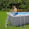 Bestway 56716 Power Steel Swim Vista 549x274x122cm Oval Rörpool unisex, Grey / blue, 13430L