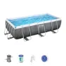 Bestway 56721 Power Steel 404x201x100cm Rektangulär Rörpool unisex, Grey / blue, 6478L