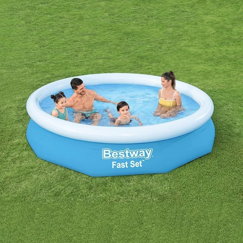 Bestway 57456 Rund Uppblåsbar Pool unisex, Blue / white, 305 x 66cm Bestway 57456 Rund Uppblåsbar Pool unisex, Blue / white, 305 x 66cm