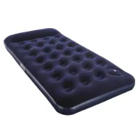 Bestway 67224 Twin Easy Inflate Flocked 188x99x28 Cm Enkel Luftmadrass Med Inbyggd Pump