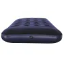 Bestway 67224 Twin Easy Inflate Flocked 188x99x28 Cm Enkel Luftmadrass Med Inbyggd Pump, Navy, 188 x 99 x 28cm