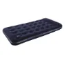 Bestway 67224 Twin Easy Inflate Flocked 188x99x28 Cm Enkel Luftmadrass Med Inbyggd Pump, Navy, 188 x 99 x 28cm