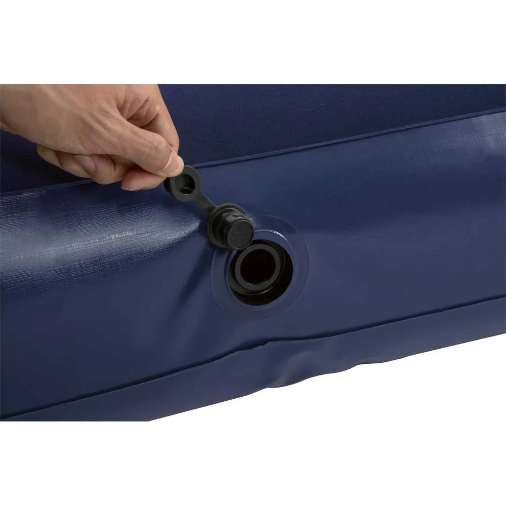 Bestway 67681 Double 191x137x30 Cm Enkel Luftmadrass Med Inbyggd Pump, Navy, 191 x 137 x 30cm