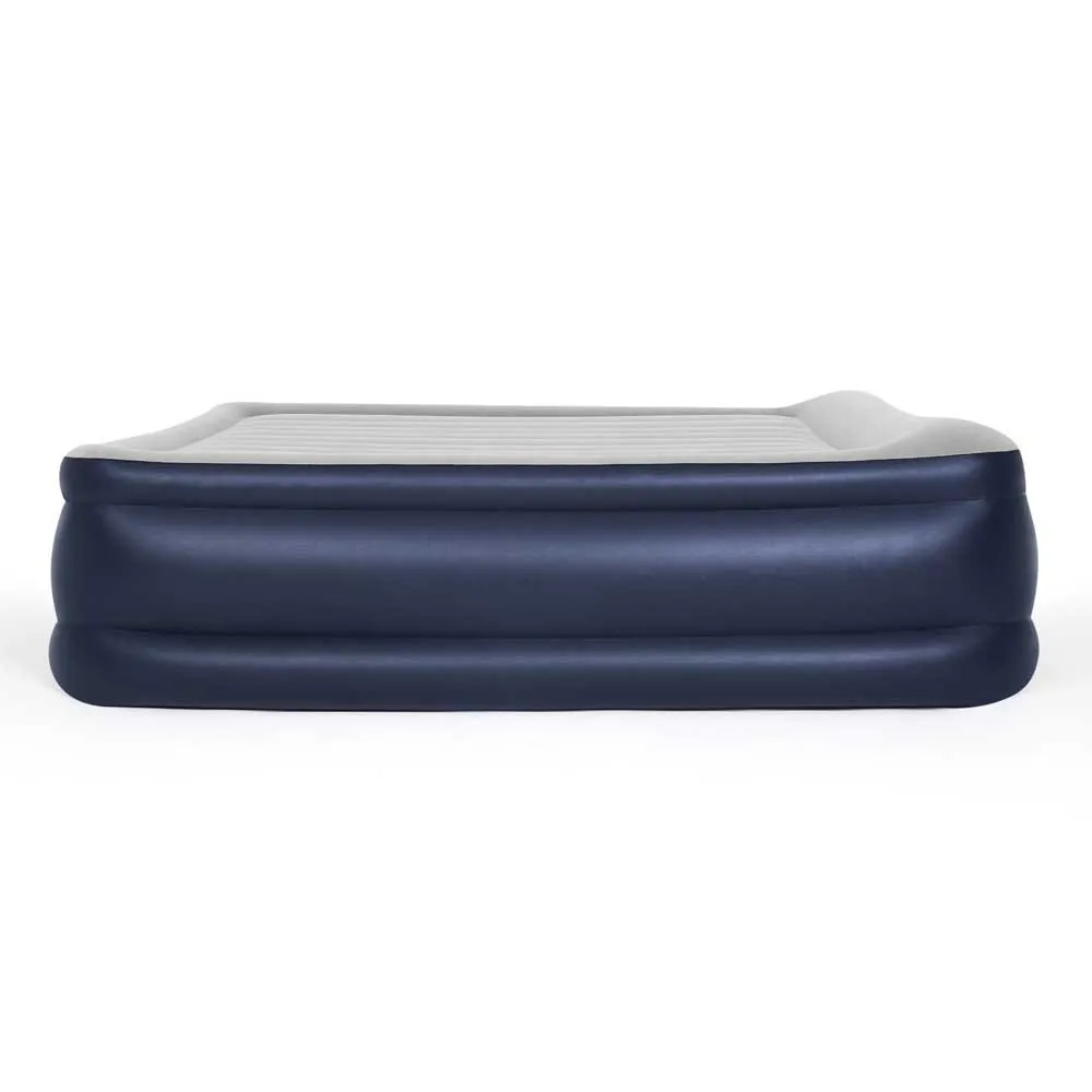 Bestway 67692 Double 203x193x56 Cm Dubbel Luftmadrass Med Inbyggd Pump, Multicolour, 203 x 193 x 56cm