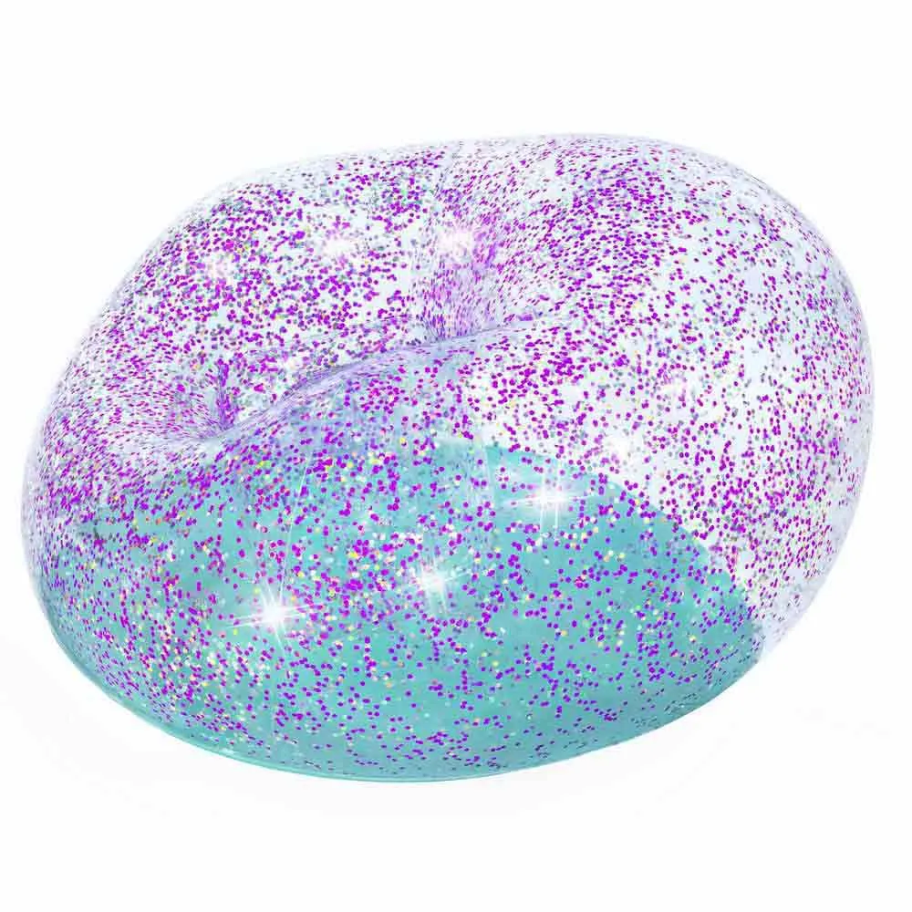 Bestway 75115 Glitter Dream 114x112x66 Cm Junior Luftstol unisex, Multicolour, 114 x 112 x 66cm