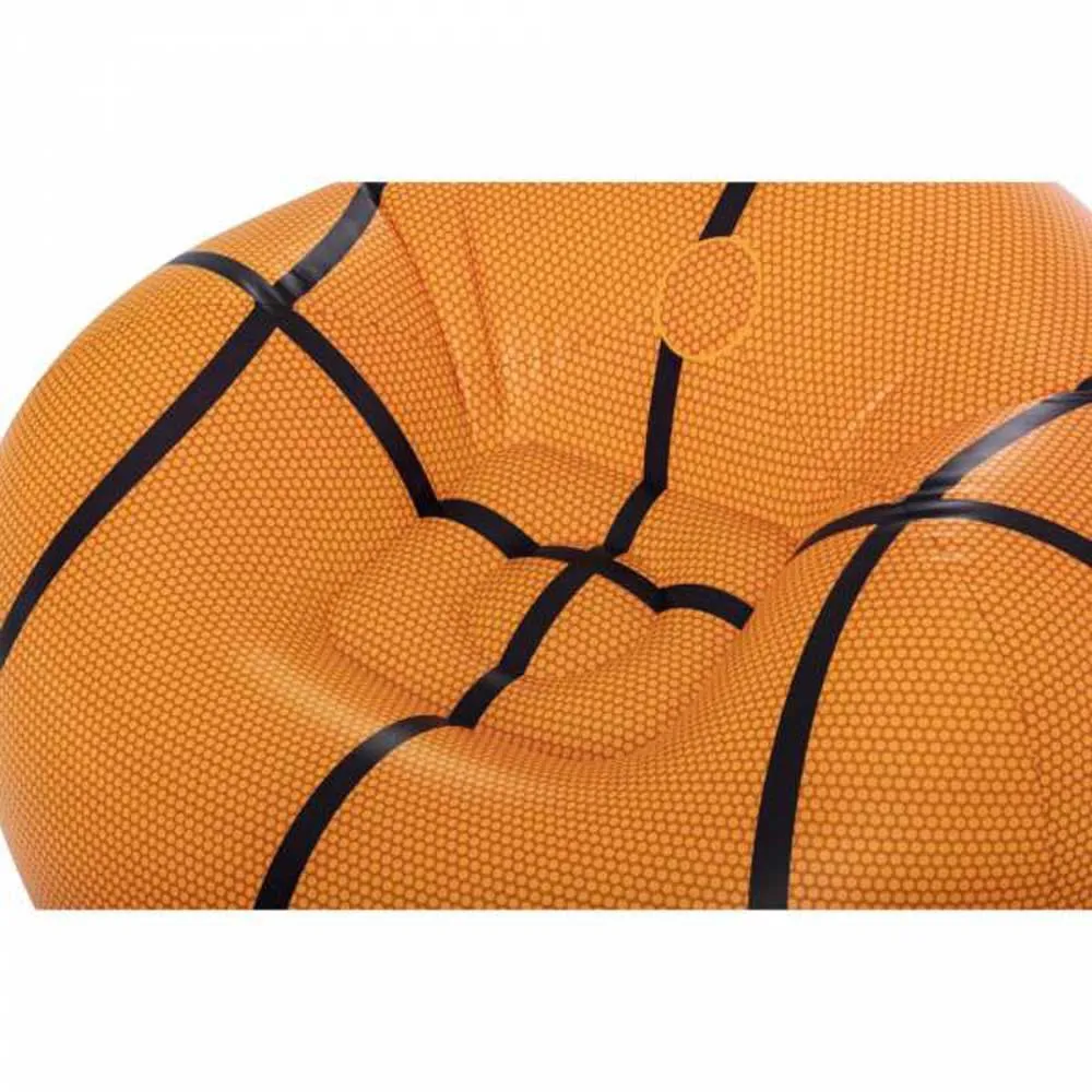 Bestway Basketball Air Inflatable Sofa Uppblåsbar Soffa, Orange / black, +6Y
