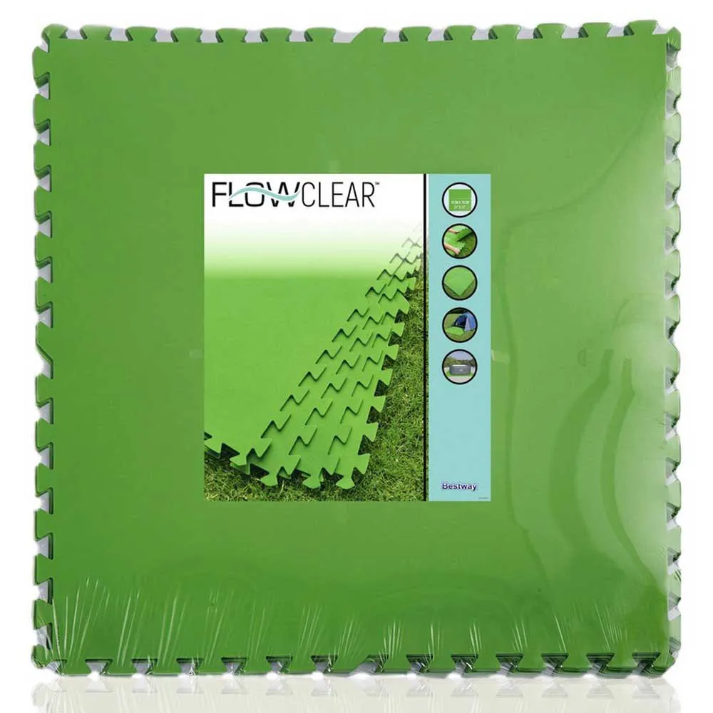 Bestway Bassängbottenskydd 9 Enheter unisex, Green, 78 x 78cm Bestway Bassängbottenskydd 9 Enheter unisex, Green, 78 x 78cm