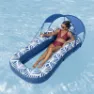 Bestway Bekväm Plysch Luftmadrass Med Parasoll unisex, Navy / white, 198 x 112cm