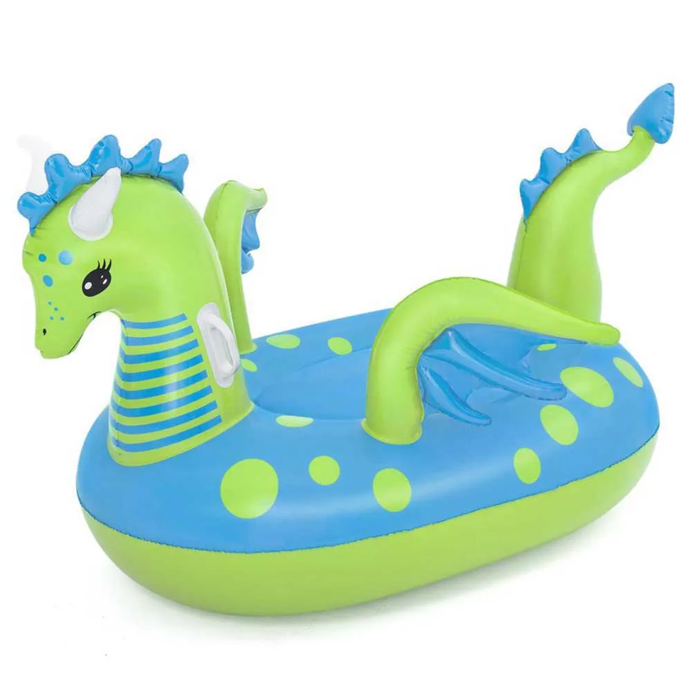 Bestway Dragon Luftmadrass För Pool unisex, Green / blue, 134 x 142cm