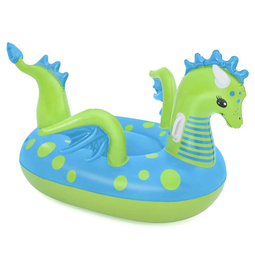 Bestway Dragon Luftmadrass För Pool unisex, Green / blue, 134 x 142cm
