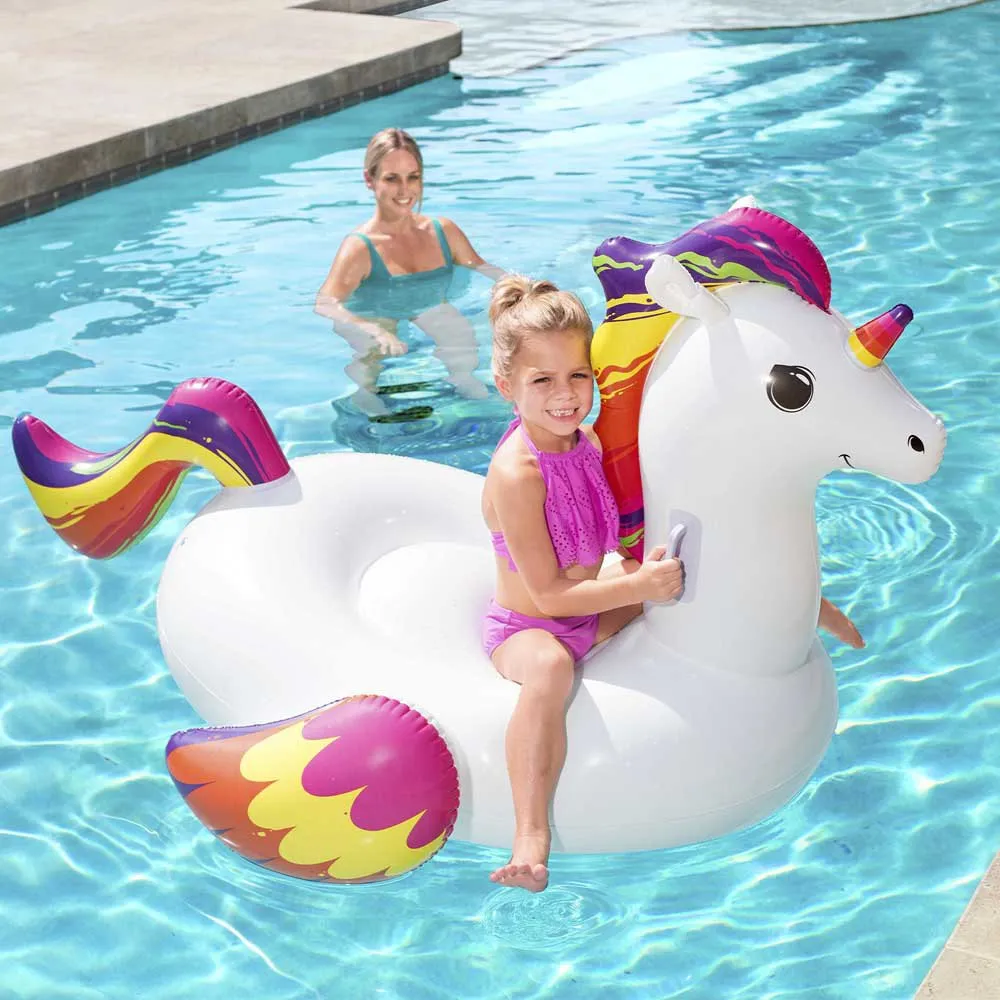 Bestway Enhörning Pool Luftmadrass unisex, White, 150 x 117cm