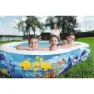 Bestway Family 262x157x46 Cm Oval Uppblåsbar Pool unisex, Blue / white, 544L