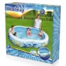 Bestway Family 262x157x46 Cm Oval Uppblåsbar Pool unisex, Blue / white, 544L