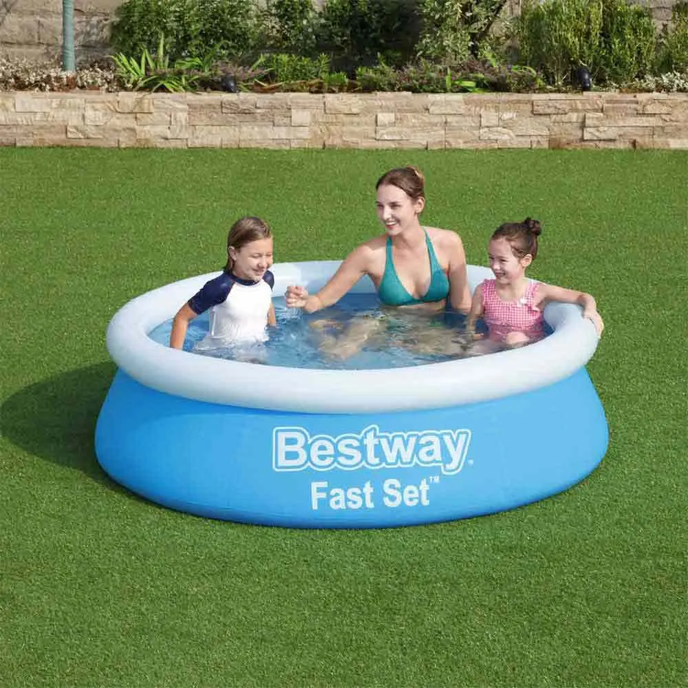 Bestway Fast Set 183x51 Cm Rund Uppblåsbar Pool unisex, Blue, 940L