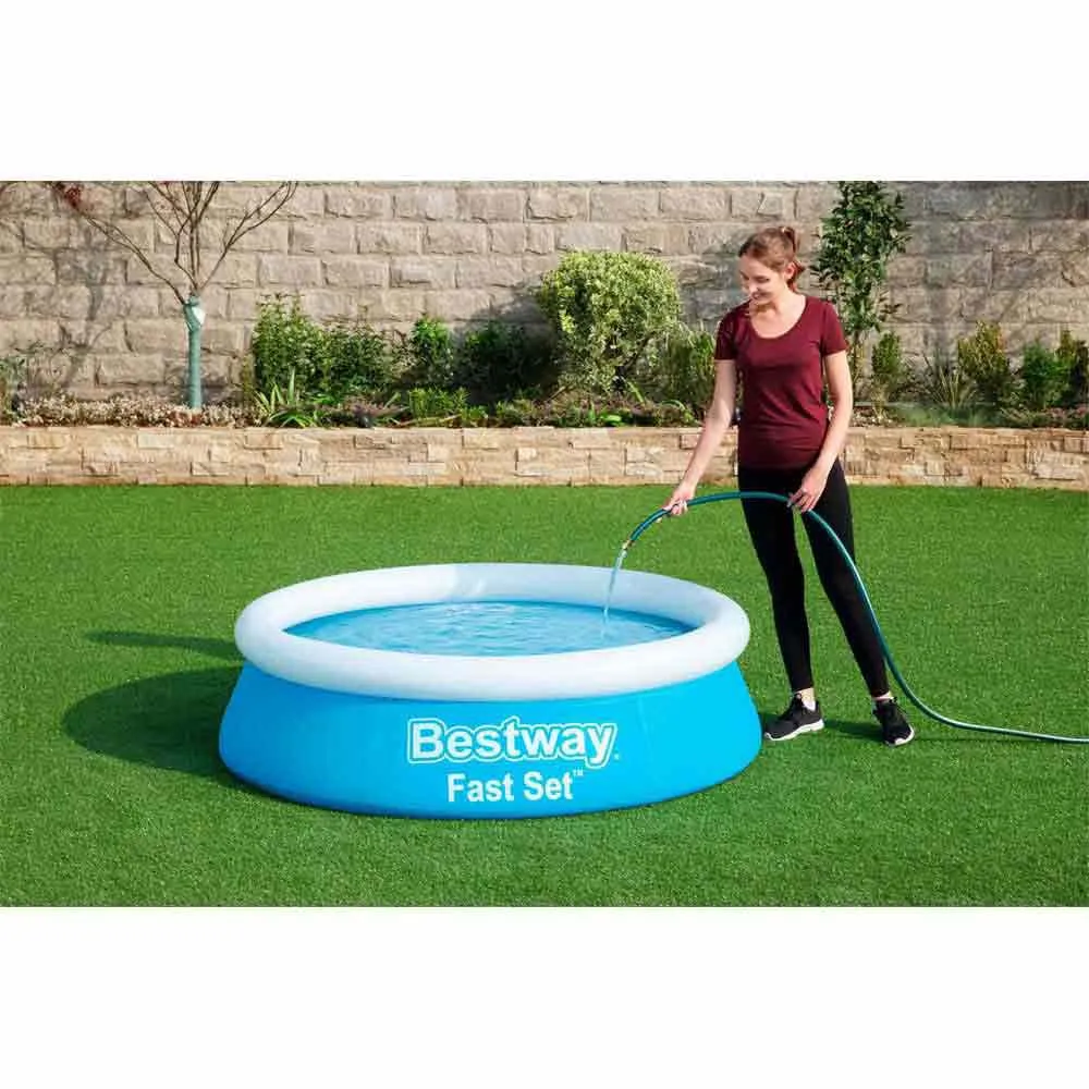 Bestway Fast Set 183x51 Cm Rund Uppblåsbar Pool unisex, Blue, 940L