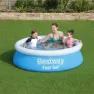 Bestway Fast Set 183x51 Cm Rund Uppblåsbar Pool unisex, Blue, 940L