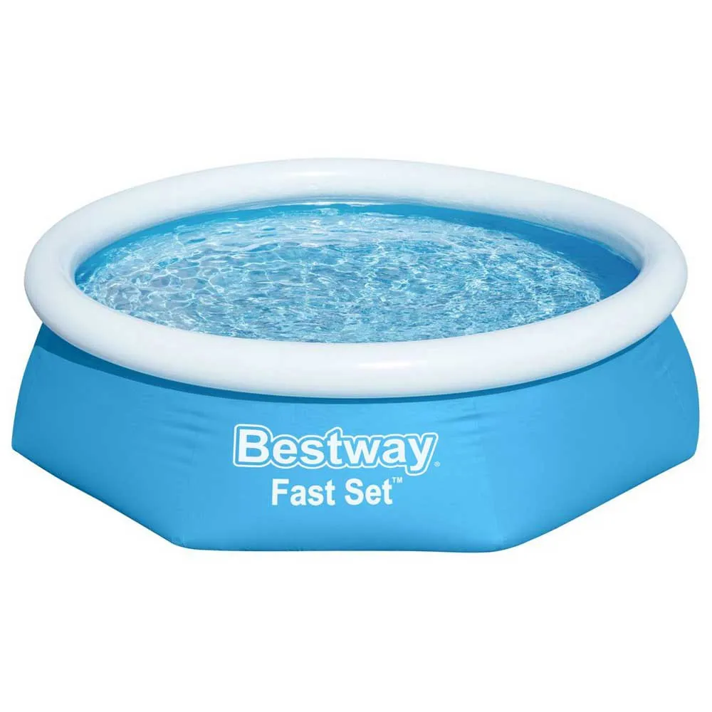 Bestway Fast Set 244x61 Cm Rund Uppblåsbar Pool unisex, Blue / white, 1880L