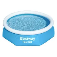 Bestway Fast Set Ø 244x61 Cm Rund Uppblåsbar Pool unisex Bestway Fast Set Ø 244x61 Cm Rund Uppblåsbar Pool unisex