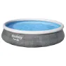 Bestway Fast Set Rattan 396x84 Cm Rund Uppblåsbar Pool unisex, Grey, 7340L
