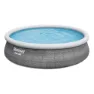 Bestway Fast Set Rattan 457x107 Cm Rund Uppblåsbar Pool unisex, Grey, 12362L