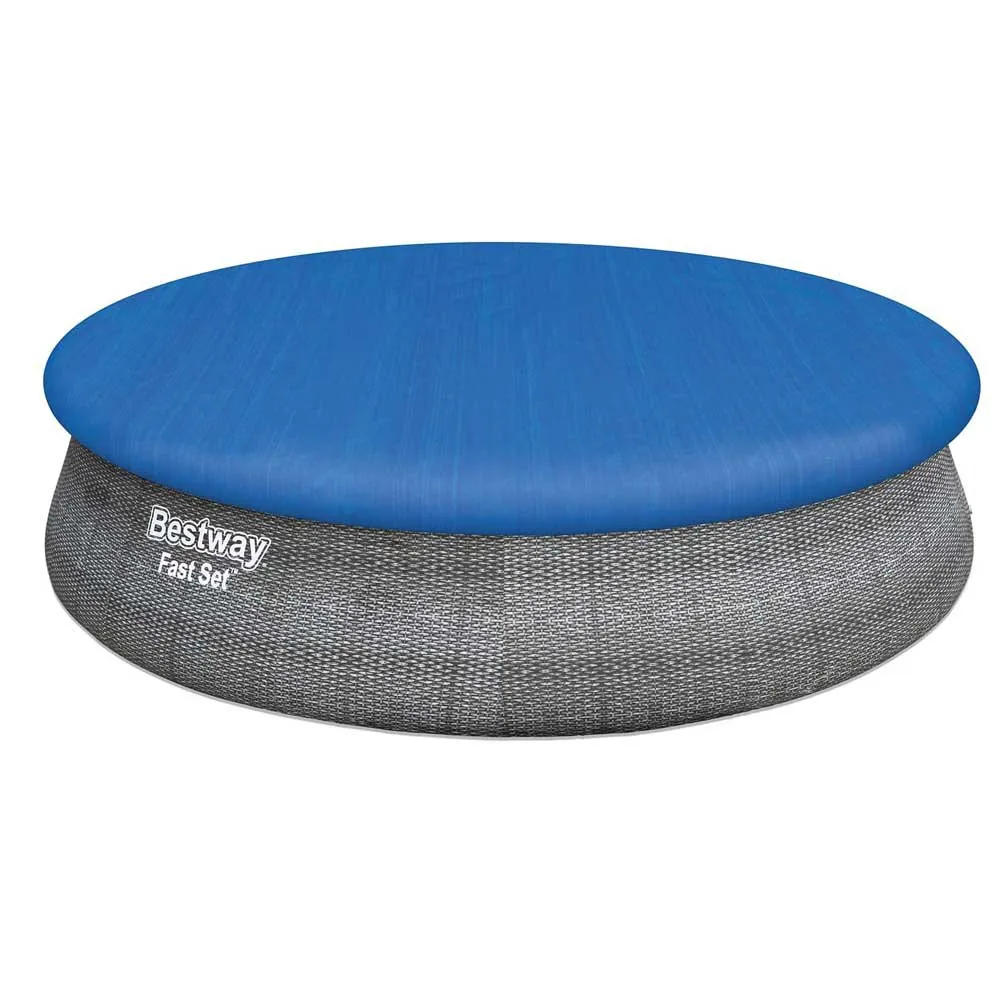 Bestway Fast Set Rattan 457x107 Cm Rund Uppblåsbar Pool unisex, Grey, 12362L