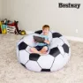 Bestway Football Air Inflatable Sofa Uppblåsbar Soffa, White / black, +6Y