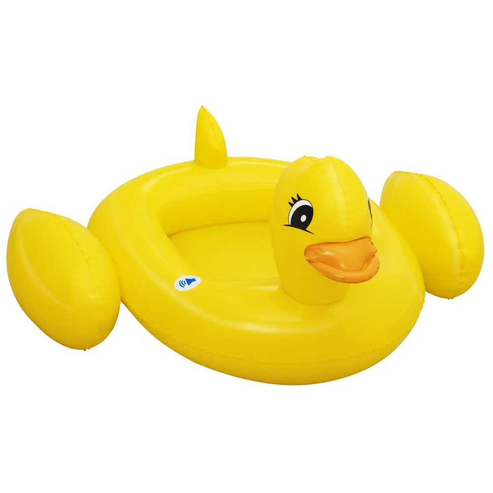 Bestway Funspeakers Duck Barns Uppblåsbara Båt unisex, Yellow, 102 x 99cm