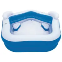 Bestway Fyrkantig Uppblåsbar Pool För Familjen 213x207x69 Cm unisex Bestway Fyrkantig Uppblåsbar Pool För Familjen 213x207x69 Cm unisex