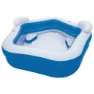 Bestway Fyrkantig Uppblåsbar Pool För Familjen 213x207x69 Cm unisex, Blue / white, 575L