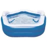 Bestway Fyrkantig Uppblåsbar Pool För Familjen 213x207x69 Cm unisex, Blue / white, 575L