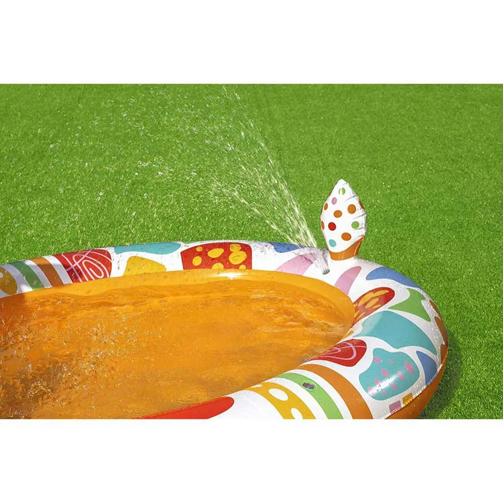 Bestway Goovy Giraffe Sprayer 266x157x127 Cm Oval Uppblåsbar Pool unisex, Orange / white, 220L Bestway Goovy Giraffe Sprayer 266x157x127 Cm Oval Uppblåsbar Pool unisex, Orange / white, 220L