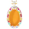 Bestway Goovy Giraffe Sprayer 266x157x127 Cm Oval Uppblåsbar Pool unisex, Orange / white, 220L