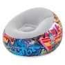 Bestway Graffitti Air Uppblåsbar Soffa, Multicolour, 112 x 112 x 66cm