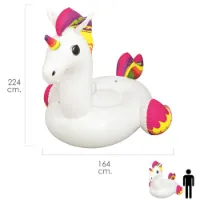 Bestway Jätte Enhörning Flyter 220x195 Cm unisex Bestway Jätte Enhörning Flyter 220x195 Cm unisex
