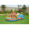 Bestway Lava Lagoon 265x265x104 Cm Oval Uppblåsbar Pool unisex, Orange / blue, 208L