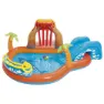Bestway Lava Lagoon 265x265x104 Cm Oval Uppblåsbar Pool unisex, Orange / blue, 208L