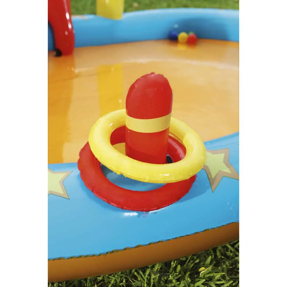 Bestway Lil´champ 435x213x117 Cm Oval Uppblåsbar Pool unisex, Red / orange / yellow, 314L