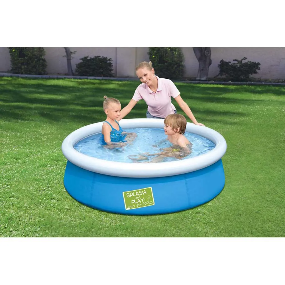 Bestway My First Fast Set 152x38 Cm Rund Uppblåsbar Pool unisex, Blue / white, 477L Bestway My First Fast Set 152x38 Cm Rund Uppblåsbar Pool unisex, Blue / white, 477L