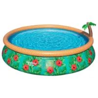 Bestway Paradise Palms 457x 84 Cm Rund Uppblåsbar Pool unisex Bestway Paradise Palms 457x 84 Cm Rund Uppblåsbar Pool unisex