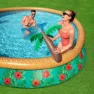 Bestway Paradise Palms 457x 84 Cm Rund Uppblåsbar Pool unisex, Green / brown, 9677L