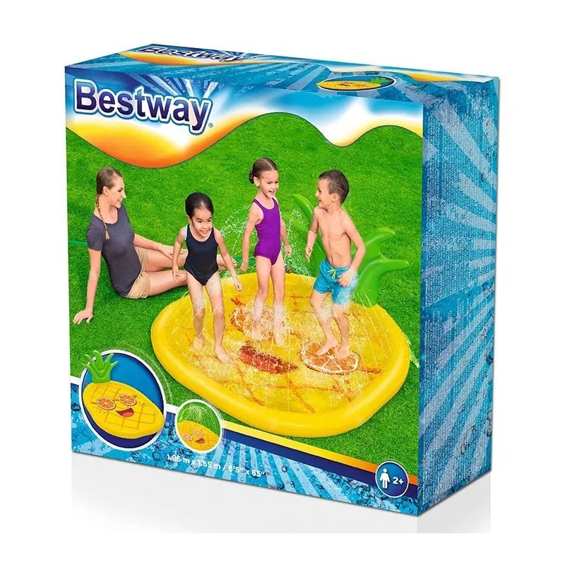 Bestway Pineapple Luftmadrass För Pool unisex, Yellow, 196 x 165cm