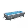 Bestway Power Steel 640x274x132 Cm Stål Rektangulär Ovanmarkspool Med Ram unisex, White / blue, 19281L